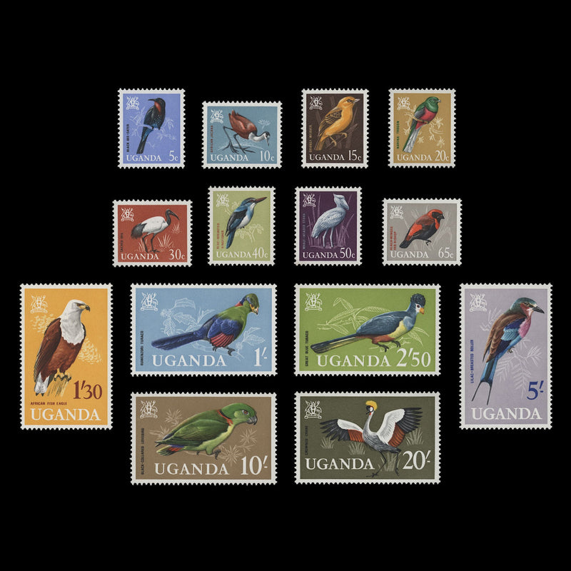 Uganda 1965 (MNH) Birds Definitives