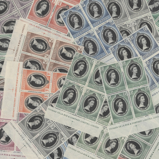 Omnibus 1953 (MLH) Coronation imprint blocks