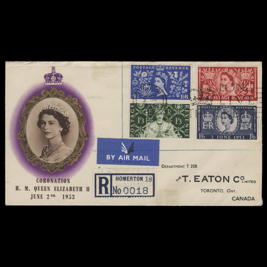 Great Britain 1953 Coronation first day cover, LONDON