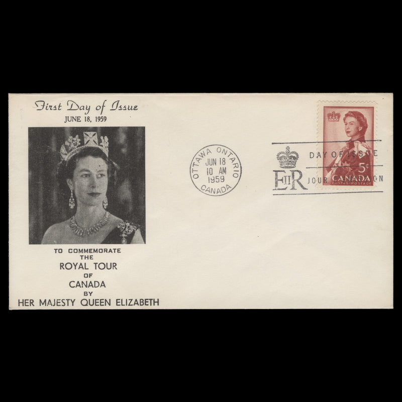 Canada 1959 Royal Visit first day cover, OTTAWA