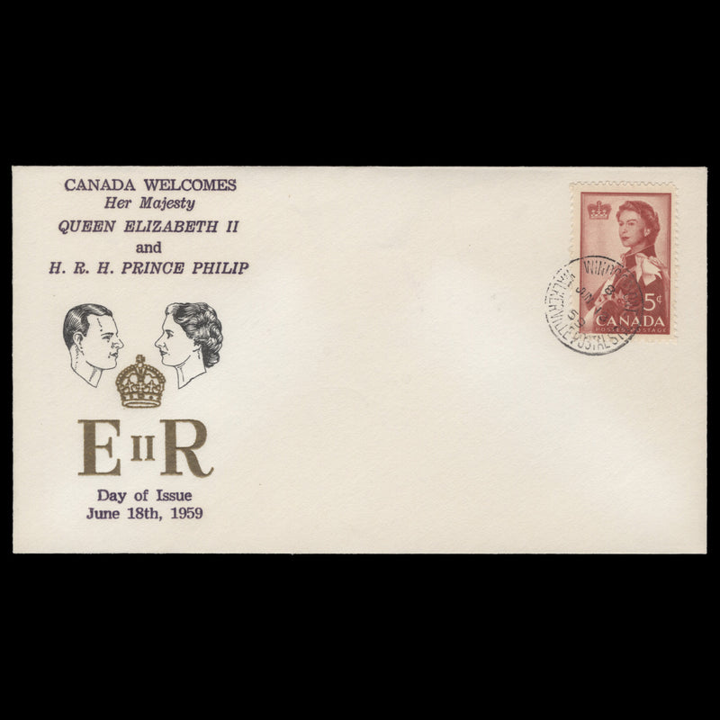 Canada 1959 Royal Visit first day cover, WINDSOR