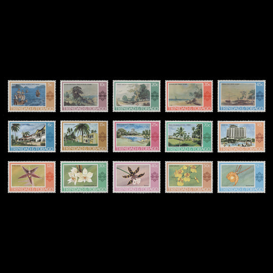 Trinidad & Tobago 1976-78 (MNH) Paintings, Hotels and Orchids definitives
