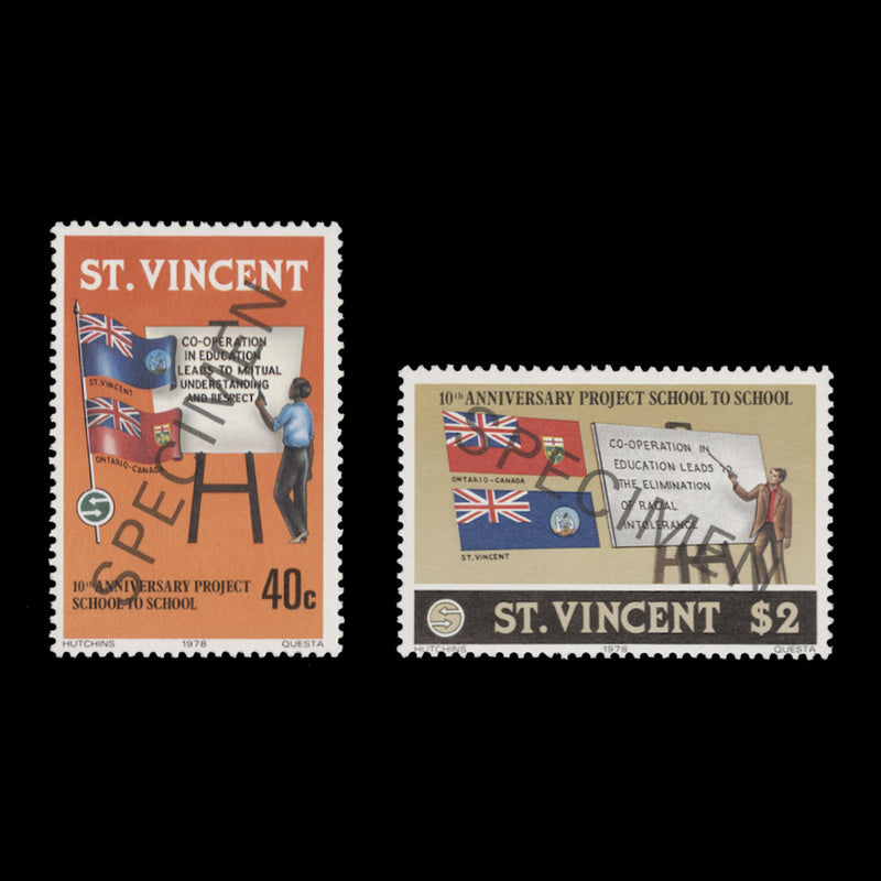 Saint Vincent 1978 (MNH) Project School to School SPECIMEN set