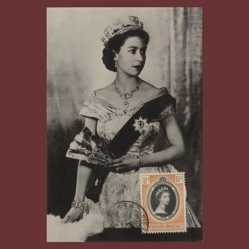 Northern Rhodesia 1953 (FDC) 1½d Coronation, KITWE