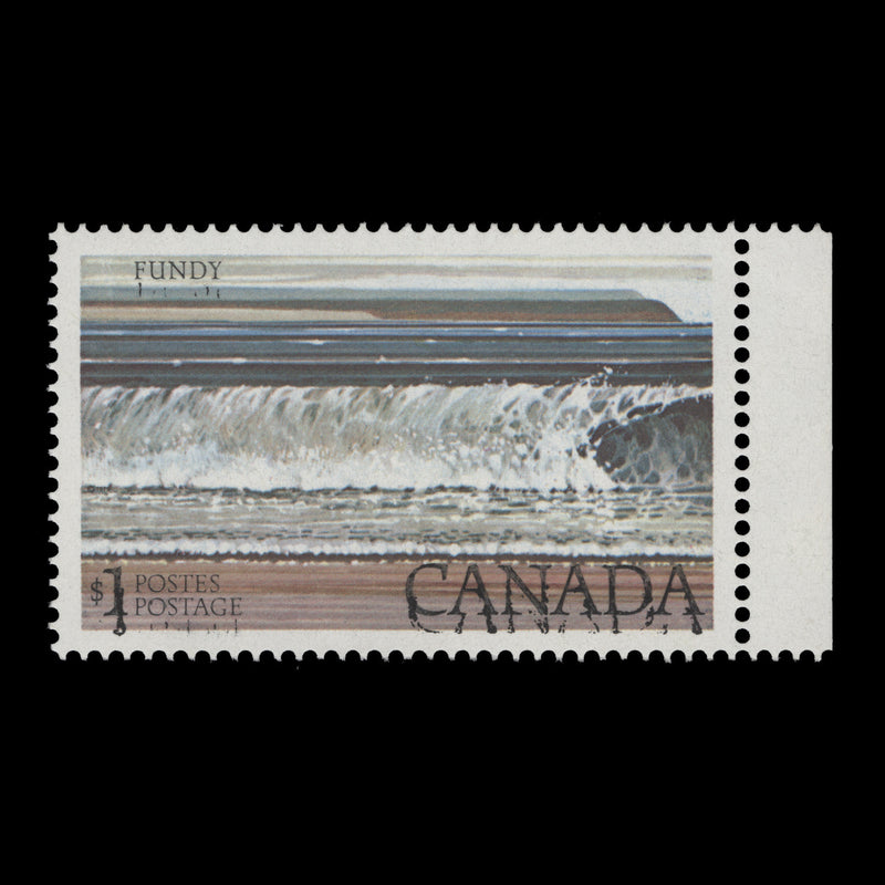 Canada 1981 (Variety) $1 Fundy National Park with double black