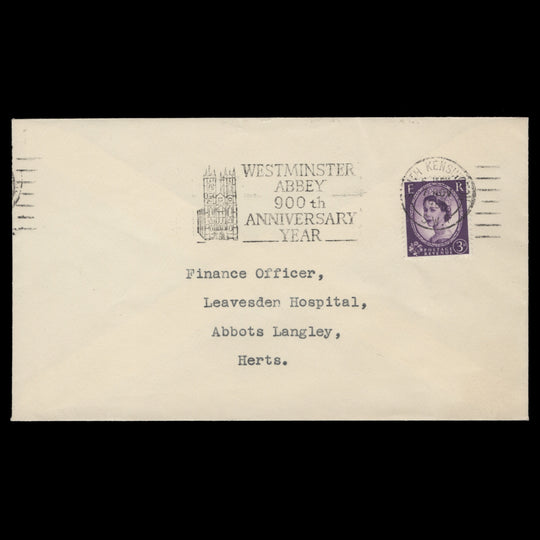 Great Britain 1963 Westminster Abbey 900th Anniversary Year slogan