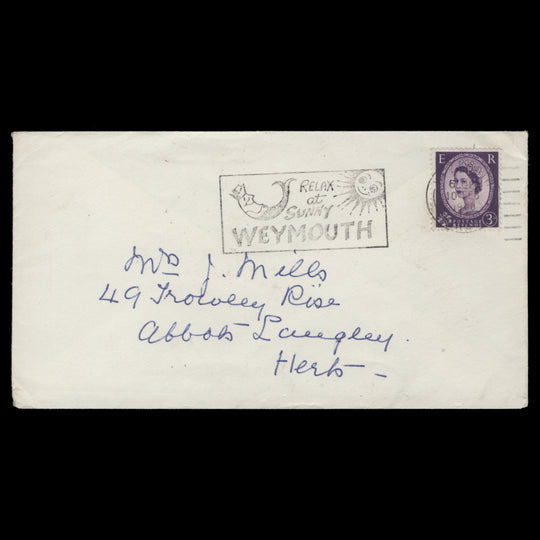 Great Britain 1968 Relax at Sunny Weymouth slogan