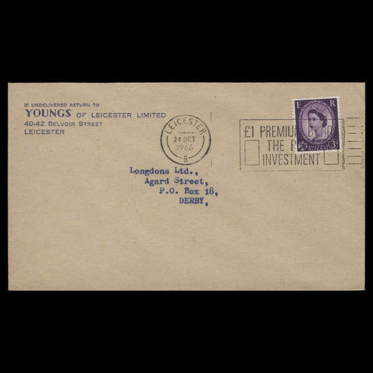 Great Britain 1966 Premium Bonds the Prize Investment slogan