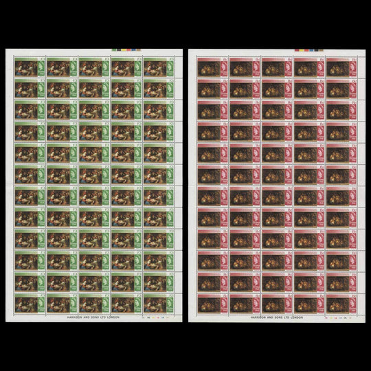 Cayman Islands 1968 (MNH) Christmas sheets of 60 stamps