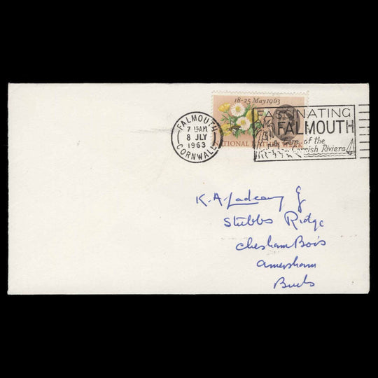 Great Britain 1963 Fascinating Falmouth slogan, first day