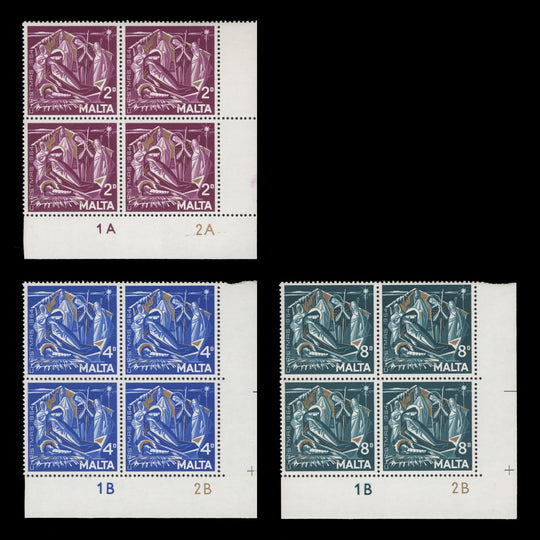 Malta 1964 (MNH) Christmas plate blocks