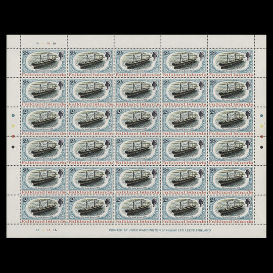 Falkland Islands 1970 (MNH) Restoration of SS Great Britain panes of 30