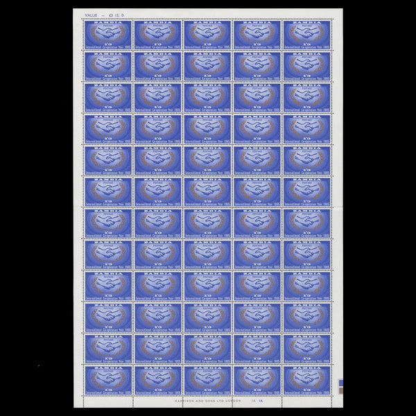 Zambia 1965 (MNH) International Cooperation Year panes of 60 stamps