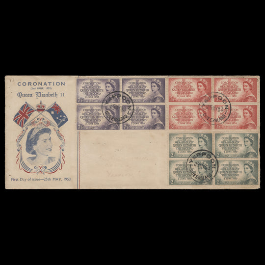 Australia 1953 Coronation first day cover, YEPPOON