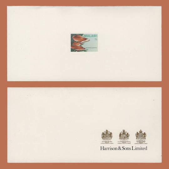 Malawi 1985 Leucopaxillus Gracillimus imperf proof in presentation folder