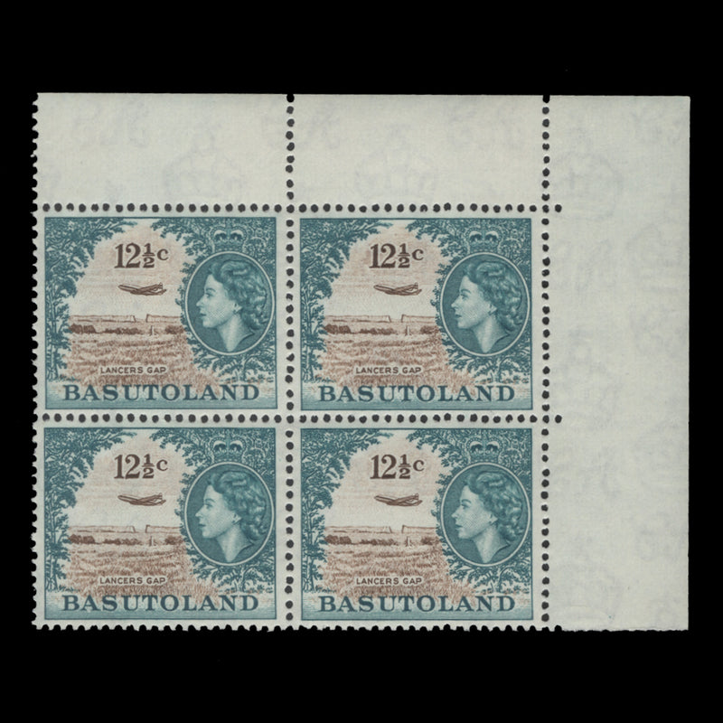 Basutoland 1962 (MNH) 12½c Lancers Gap block