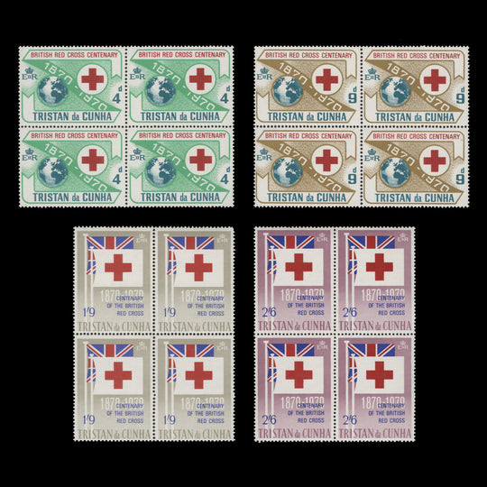 Tristan da Cunha 1970 (MNH) Red Cross Centenary blocks