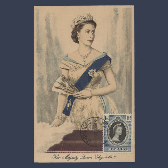 Bermuda 1953 (FDC) 1½d Coronation, ST GEORGES