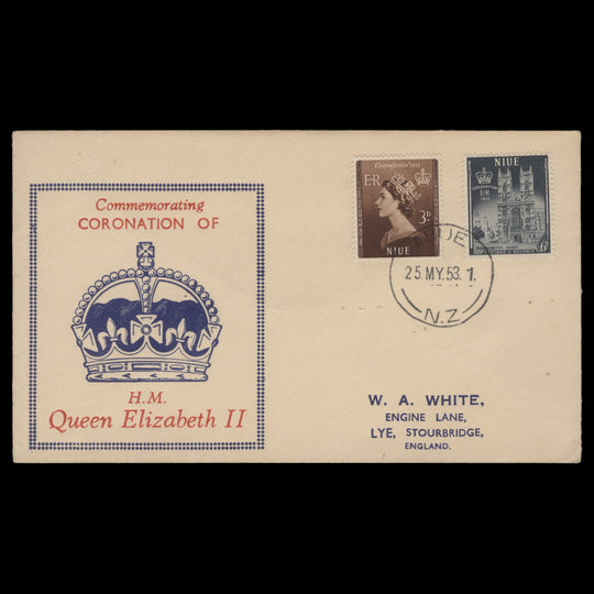 Niue 1953 Coronation first day cover