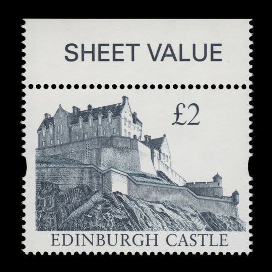 Great Britain 1997 (Variety) £2 Edinburgh Castle missing gold
