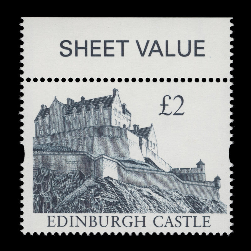 Great Britain 1997 (Error) £2 Edinburgh Castle missing gold