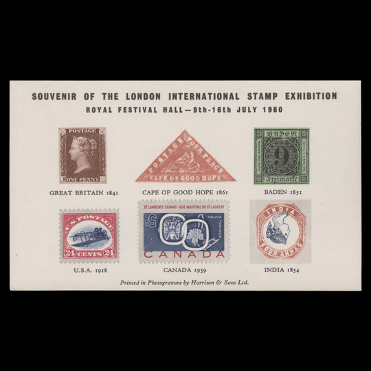 Great Britain 1960 International Stamp Exhibition, London souvenir sheetlet
