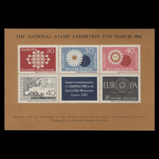 Great Britain 1961 Stampex, London souvenir sheetlet