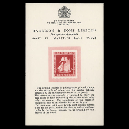 Great Britain 1957 Stampex, London souvenir card