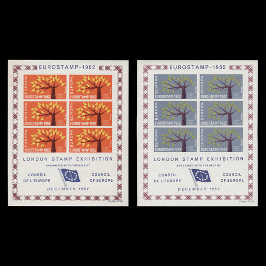 Great Britain 1962 Eurostamp, London souvenir sheetlets