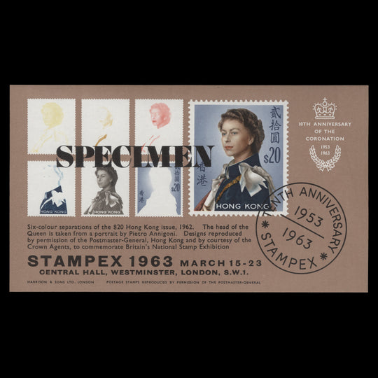 Great Britain 1963 Stampex, London SPECIMEN souvenir sheetlet