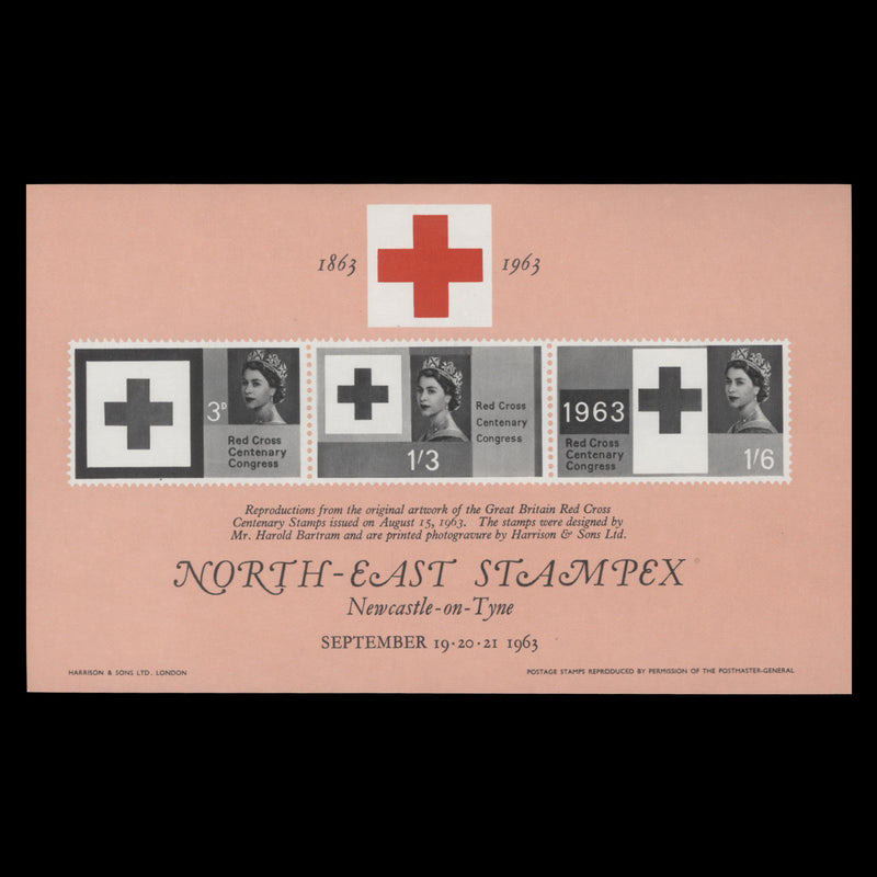 Great Britain 1963 North-East Stampex, Newcastle souvenir sheetlet