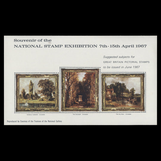 Great Britain 1967 Stampex, London souvenir sheetlet