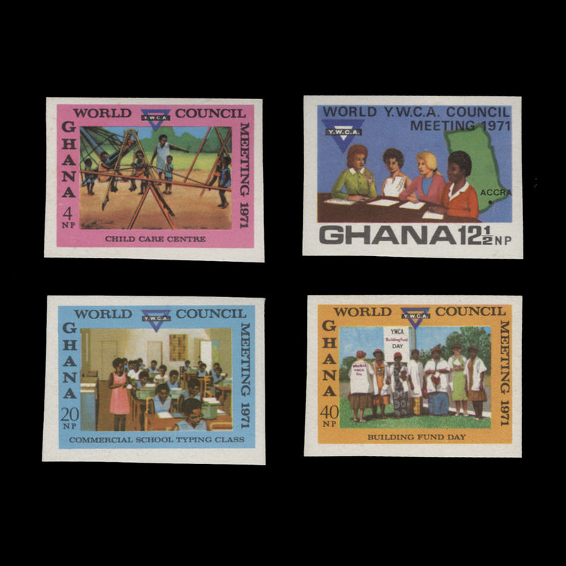 Ghana 1971 (Variety) YMCA World Council Meeting imperf singles