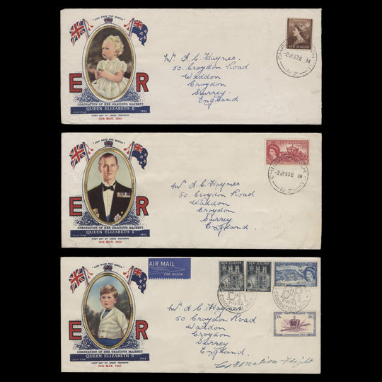 New Zealand 1953 Coronation day covers