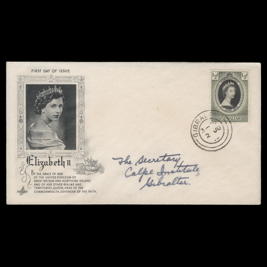 Gibraltar 1953 (FDC) ½d Coronation