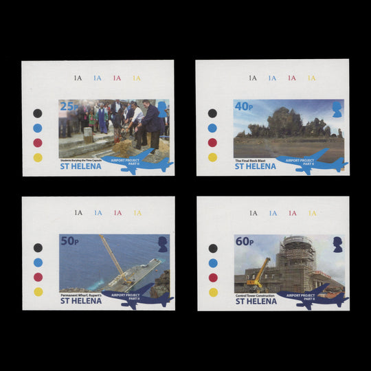 Saint Helena 2016 Airport Project imperf proof plate singles