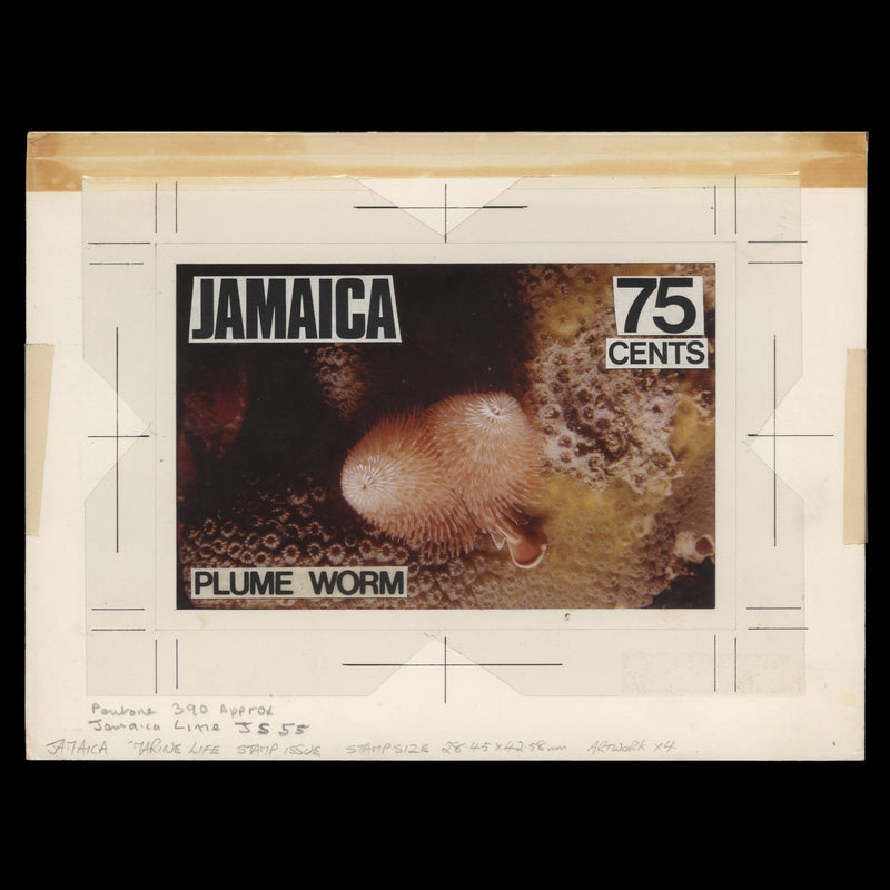 Jamaica 1982 Plume Worm original artwork by Joseph Mahfood
