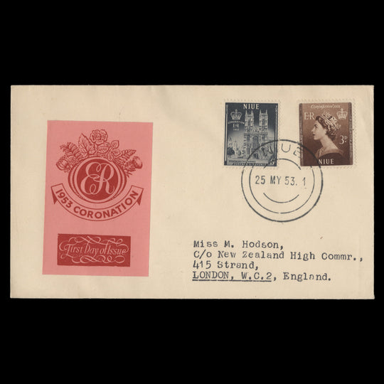Niue 1953 Coronation first day cover