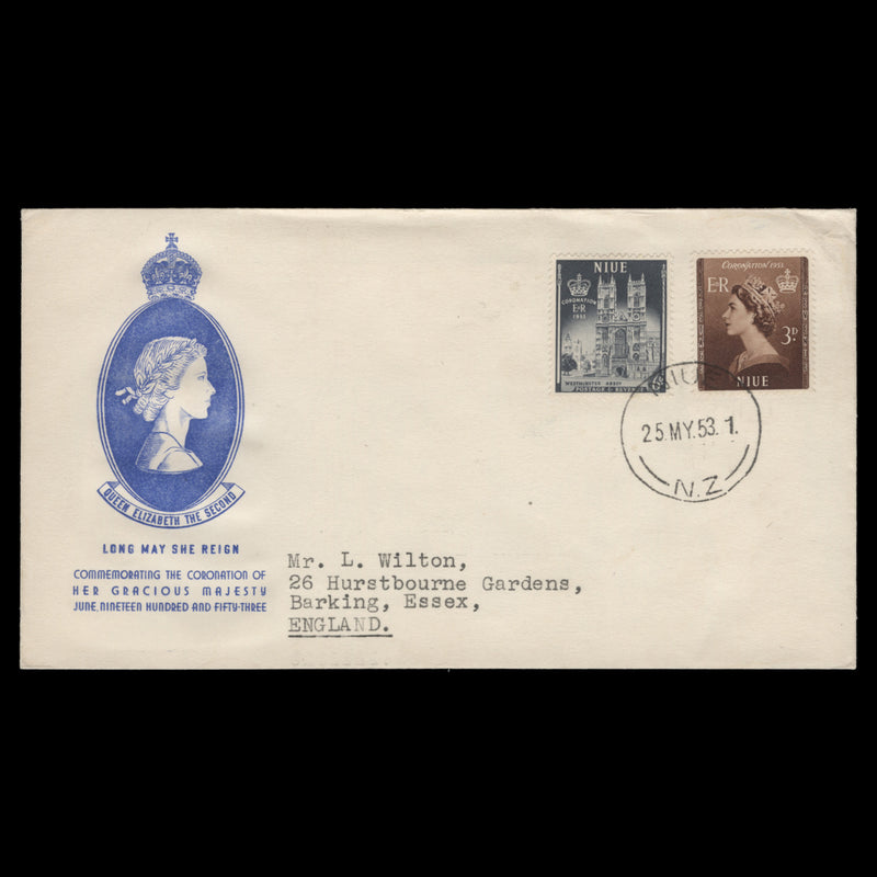 Niue 1953 Coronation first day cover