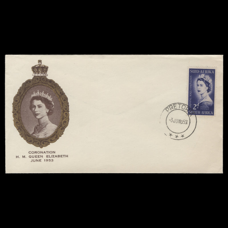 South Africa 1953 (FDC) 2d Coronation, PRETORIA
