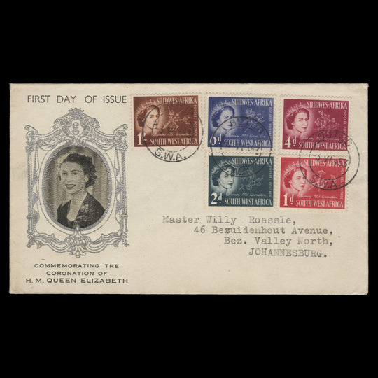 South West Africa 1953 (Used) Coronation, OUTJO