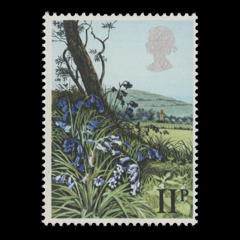 Great Britain 1979 (Variety) 11p Bluebells with silver shift