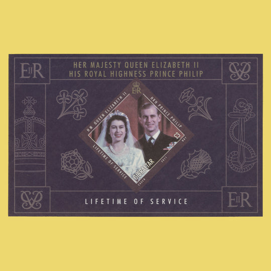 Gibraltar 2011 Lifetime of Service imperf miniature sheet