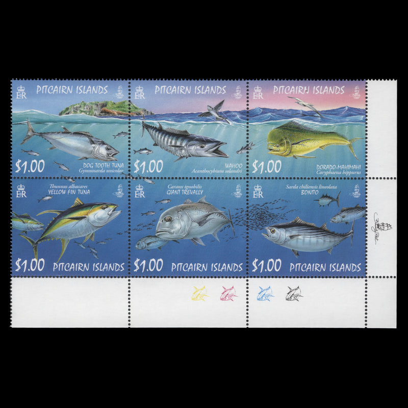 Pitcairn Islands 2007 (MNH) Ocean Fish traffic light block