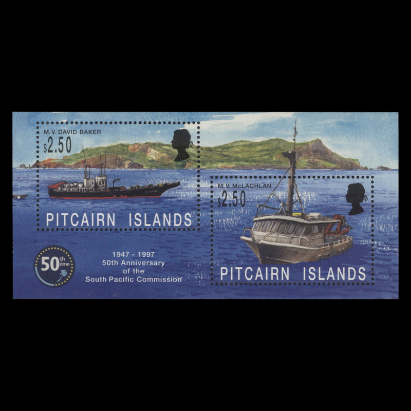 Pitcairn Islands 1997 (MNH) South Pacific Commission miniature sheet