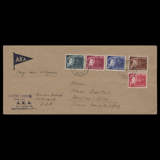 South West Africa 1953 (FDC) Coronation, WINDHOEK