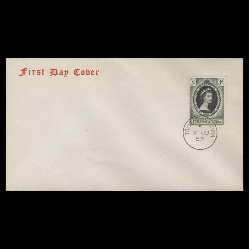 Tristan da Cunha 1953 (FDC) 3d Coronation
