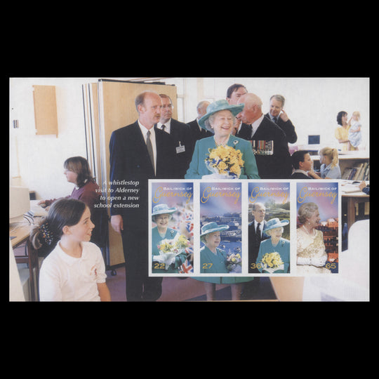 Guernsey 2002 Golden Jubilee imperf proof booklet pane