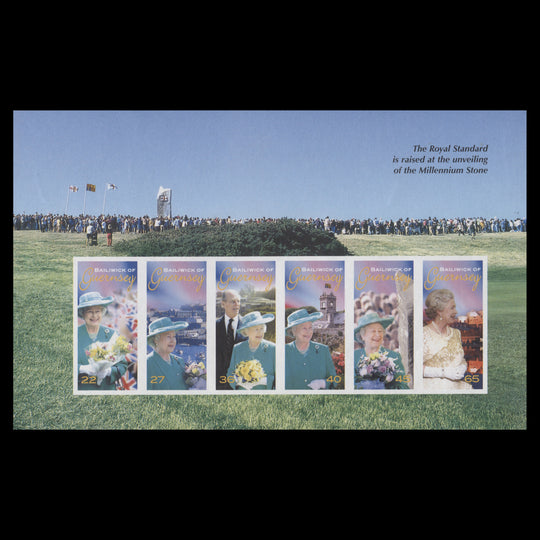 Guernsey 2002 Golden Jubilee imperf proof booklet pane