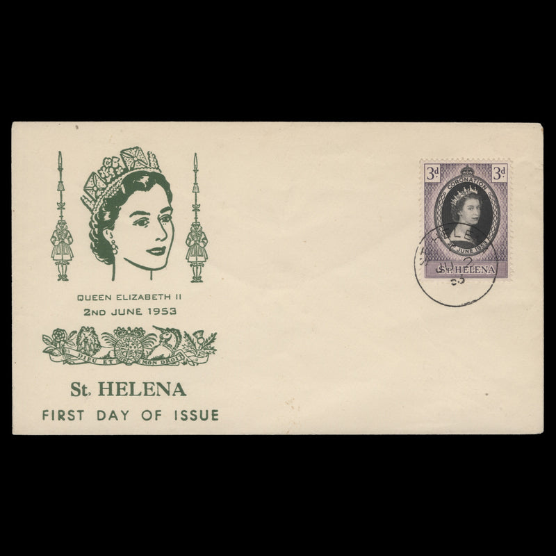 Saint Helena 1953 (FDC) 3d Coronation